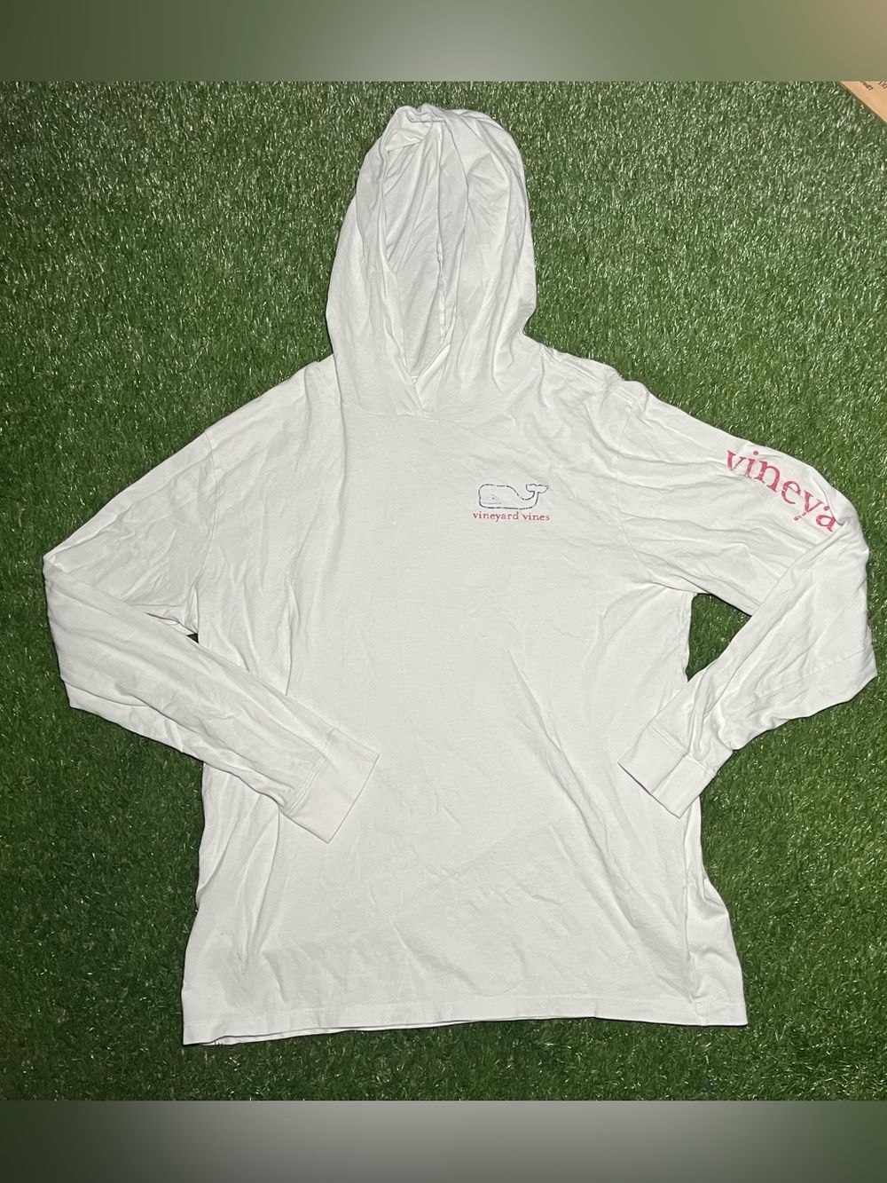 Vineyard Vines Unisex Hooded Long Sleeve Shirt Casual Pullover Tee